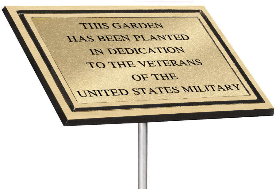 Bronze Garden Memorial Plaque