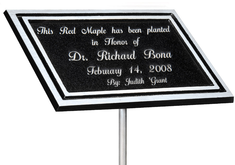 Silver Garden Memorial Plaque