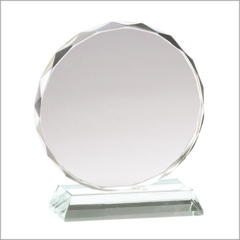 Faceted Round Glass Award