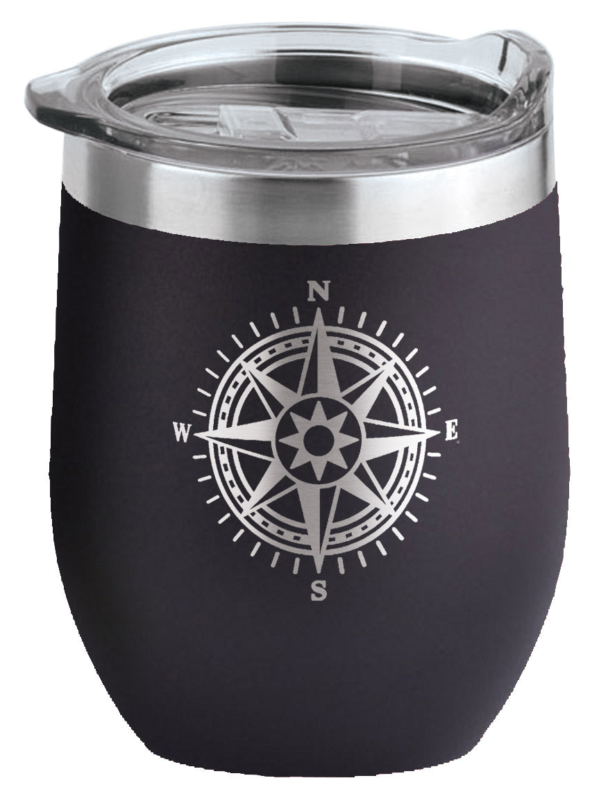 black 16 oz. Insulated Wine Tumbler