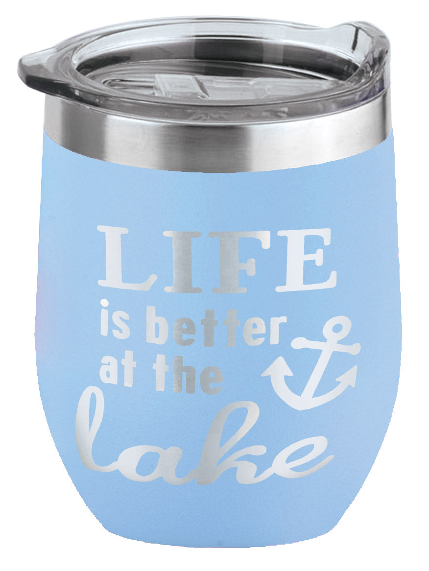 light blue 16 oz. Insulated Wine Tumbler