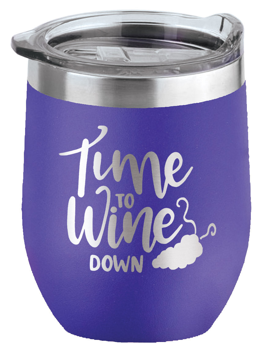 purple 16 oz. Insulated Wine Tumbler