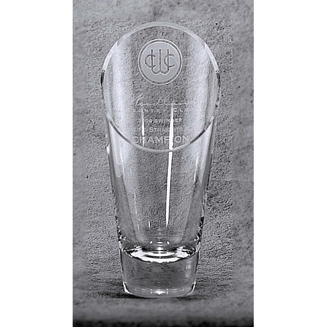 Slant Top Glass Vase